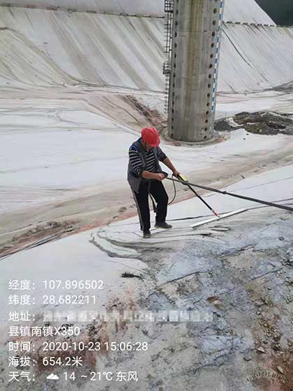 生活垃圾填埋场渗漏破损检测